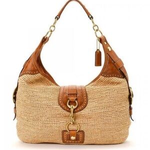 Coach Bleeker Millie Straw Hobo Bag.